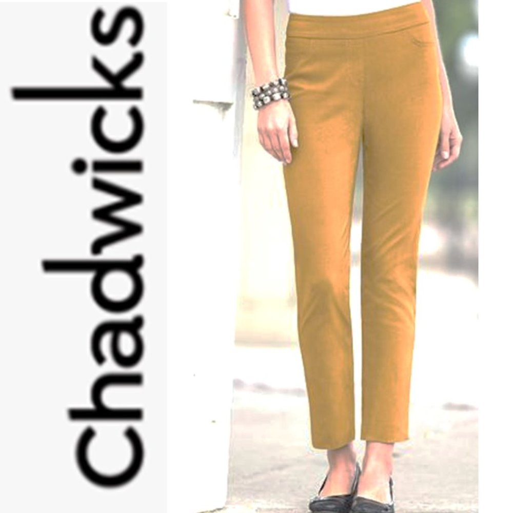 CHADWICKS BOSTON PULL ON CAMEL COLOR JEANS